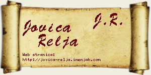 Jovica Relja vizit kartica